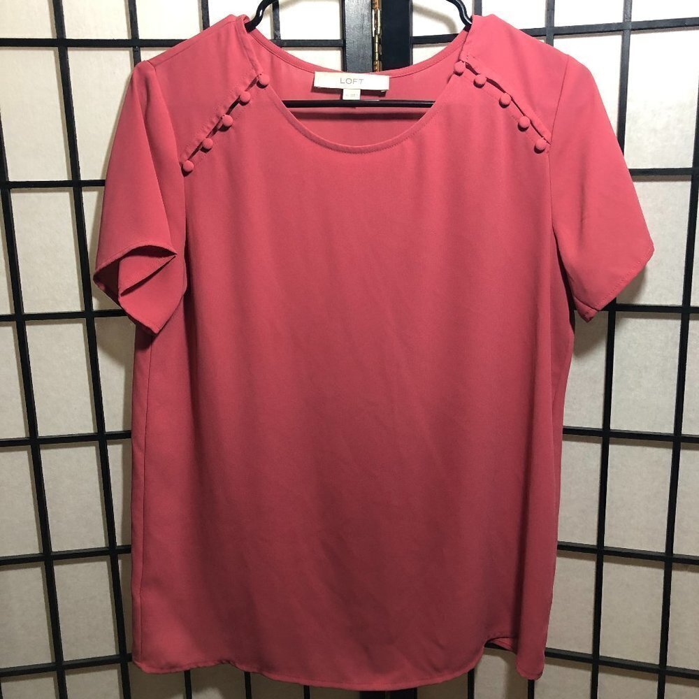 Ann Taylor Loft Blouse Rose Size XS